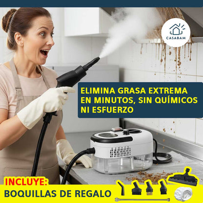 Limpiador de Vapor a Presión Multiuso - impieza Profunda General – Extractor, Estufa y Motor en Minutos