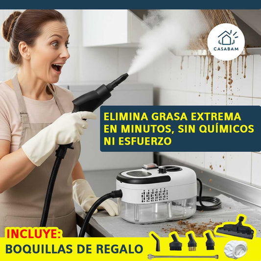 Limpiador de Vapor a Presión Multiuso - impieza Profunda General – Extractor, Estufa y Motor en Minutos