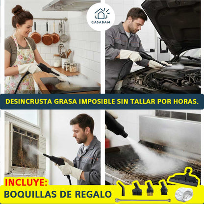 Limpiador de Vapor a Presión Multiuso - impieza Profunda General – Extractor, Estufa y Motor en Minutos