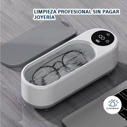 Limpiador Ultrasónico – Limpieza profunda por ultrasonido – Recupera el brillo original de tus joyas y gafas en minutos desde casa