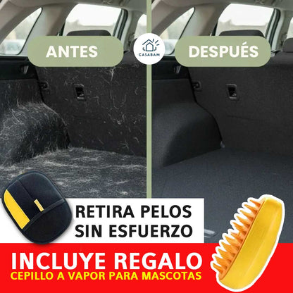 Guante Quita Pelos + Cepillo de Vapor – Retira pelos sin esfuerzo – Mantén tu ropa y muebles impecables.
