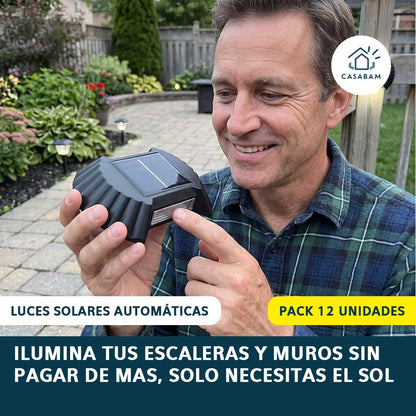 Luces Solares Automáticas - Se encienden solas cuando oscurece - Olvídate de pagar de mas en electricidad