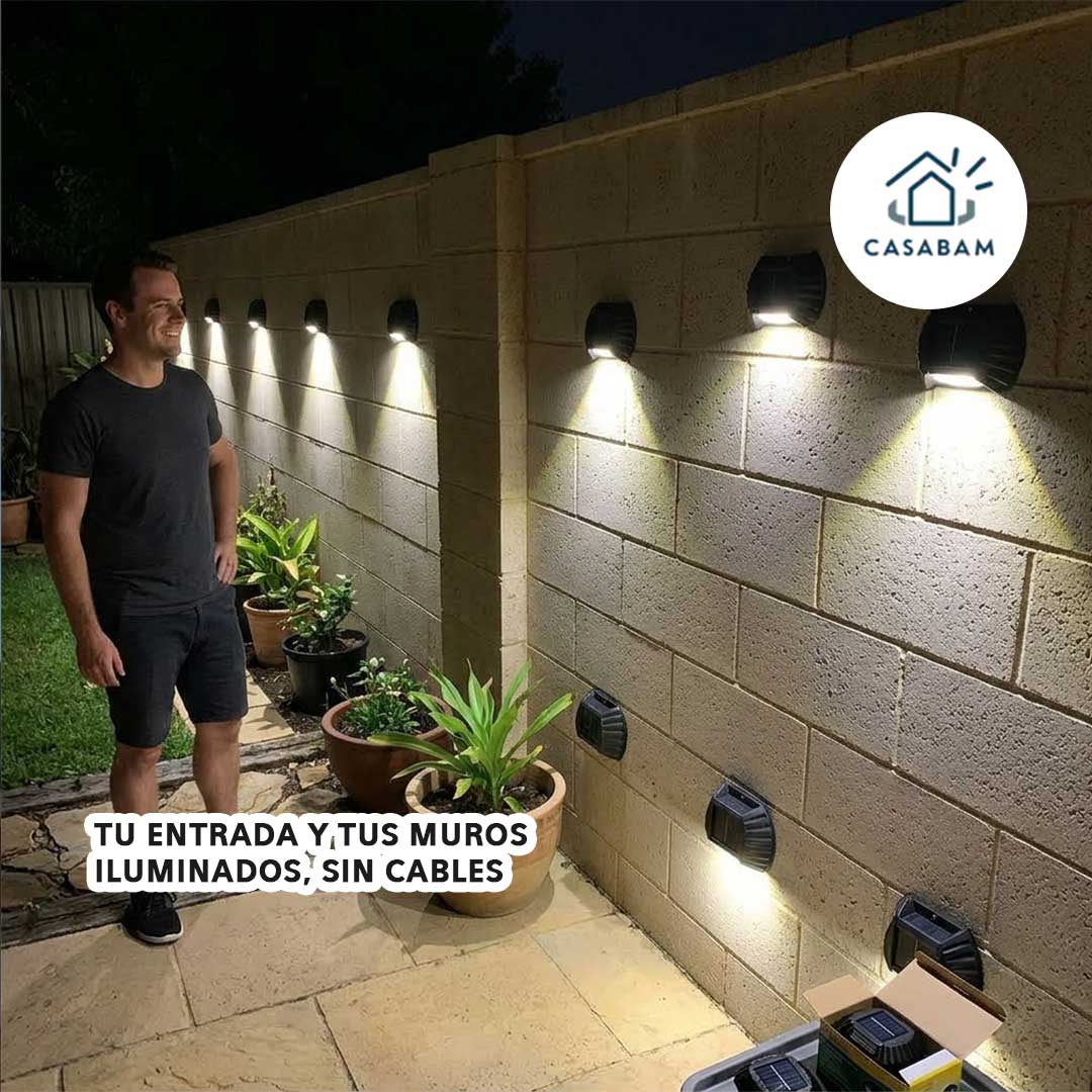 Luces Solares Automáticas - Se encienden solas cuando oscurece - Olvídate de pagar de mas en electricidad