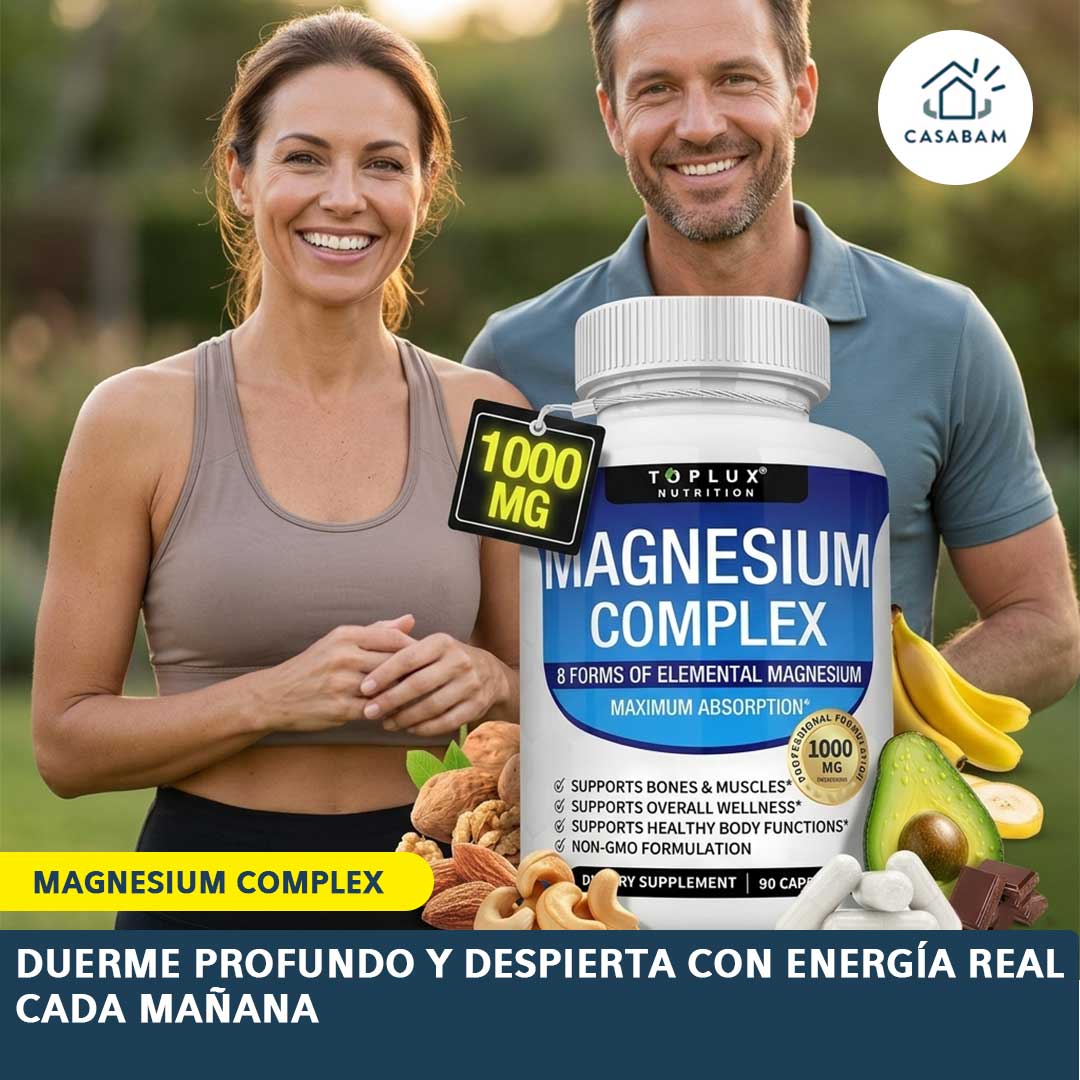 Magnesium Complex – Recuperación muscular diaria – Mejora la calidad de tu sueño y despierta con sensación real de descanso cada mañana