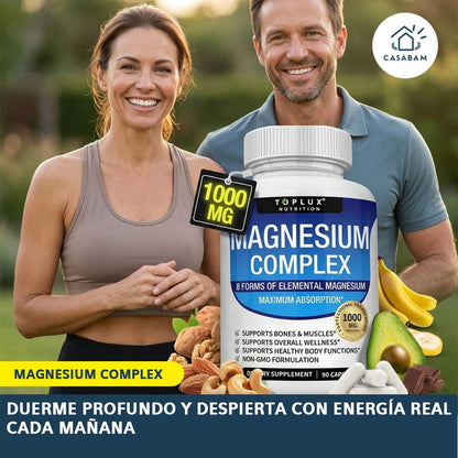 Magnesium Complex – Recuperación muscular diaria – Mejora la calidad de tu sueño y despierta con sensación real de descanso cada mañana