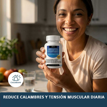 Magnesium Complex – Recuperación muscular diaria – Mejora la calidad de tu sueño y despierta con sensación real de descanso cada mañana