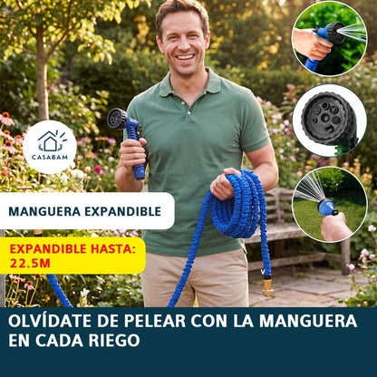 Manguera Expandible - Se estira con el agua y se compacta al terminar