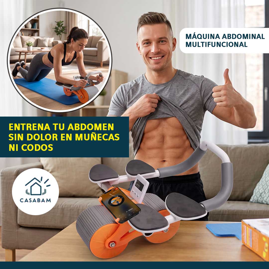 Máquina Abdominal Multifuncional - Ejercita tu abdomen sin molestias en las muñecas