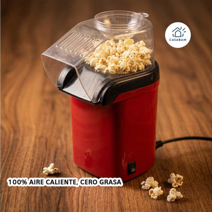 Máquina de Palomitas - Sopla aire caliente para cocinar el maíz sin grasa - En minutos tienes palomitas sabrosas