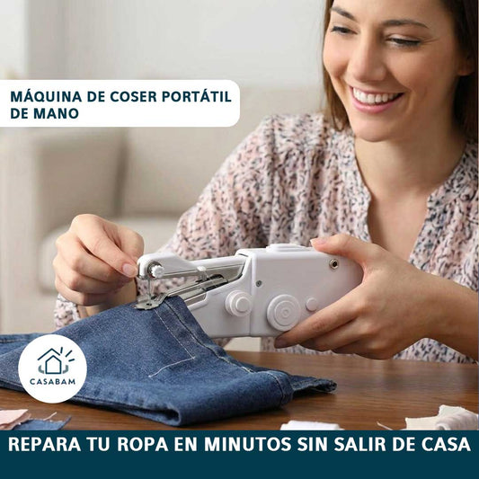 Máquina De Coser Portátil Mini de MANO - Repara prendas fácilmente - Arregla tu ropa rápido sin salir de casa