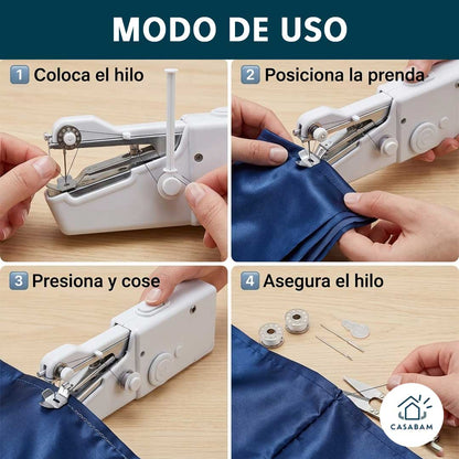 Máquina De Coser Portátil Mini de MANO - Repara prendas fácilmente - Arregla tu ropa rápido sin salir de casa