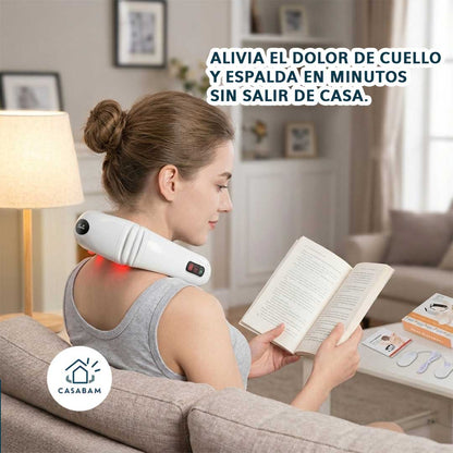 Masajeador Cervical - Descontractura el cuello y la espalda con calor y vibración desde la comodidad del hogar.