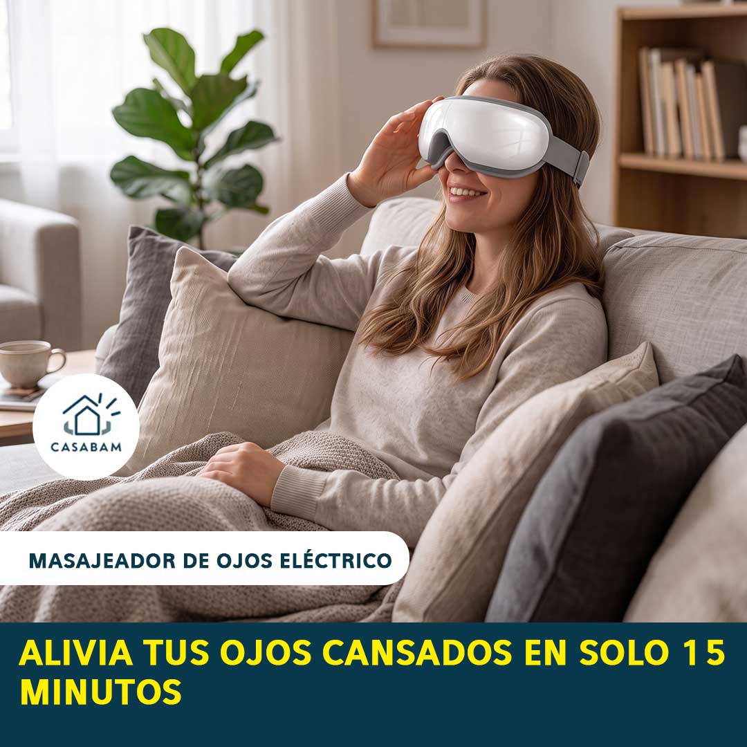 Masajeador De Ojos Eléctrico - Libera la tensión de tus ojos tras horas frente a la pantalla, en minutos