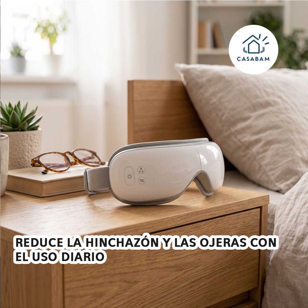 Masajeador De Ojos Eléctrico - Libera la tensión de tus ojos tras horas frente a la pantalla, en minutos