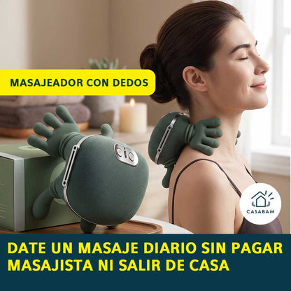 Masajeador con Dedos - Para cuello, hombros y espalda baja - Un solo aparato para las 3 zonas que más te pesan