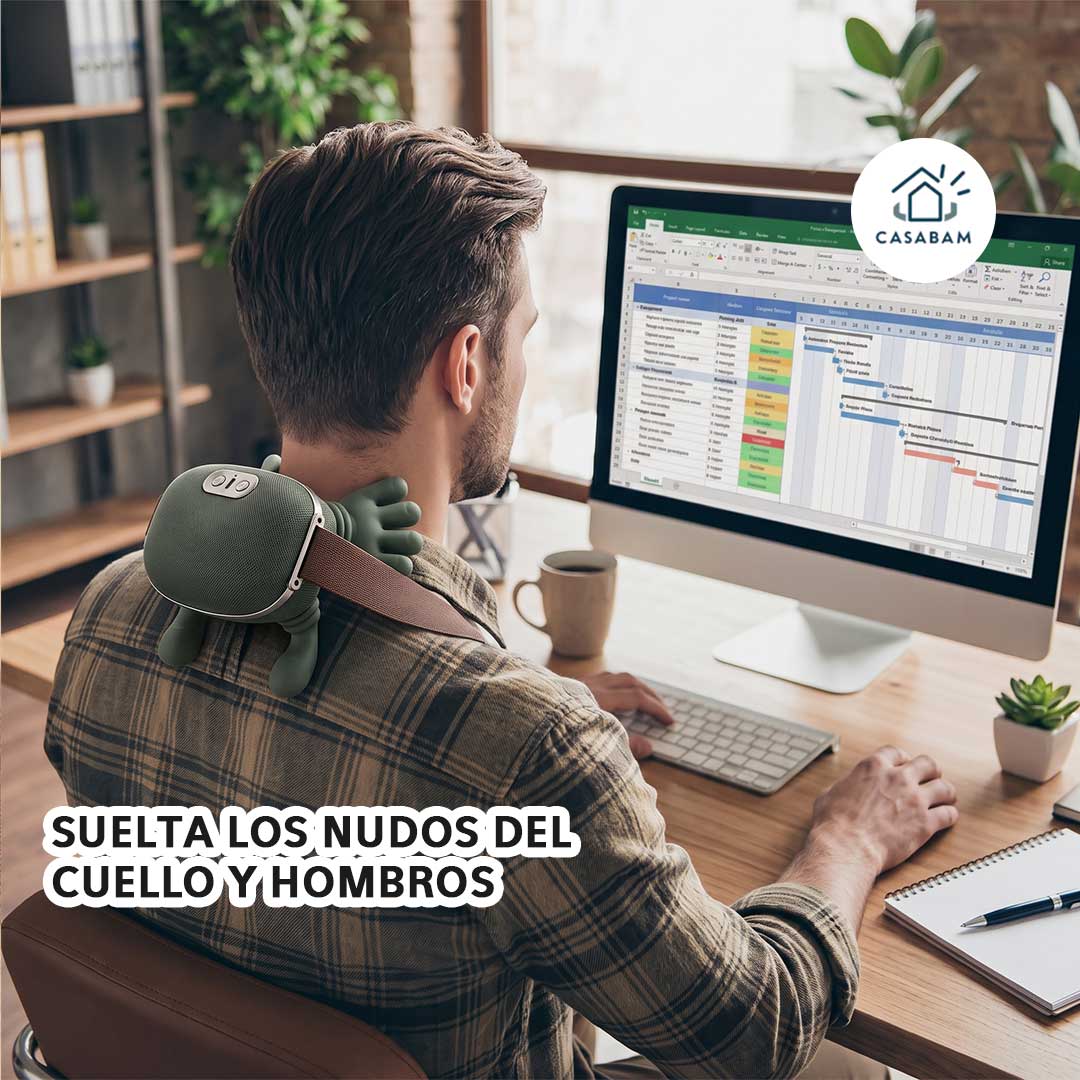 Masajeador con Dedos - Para cuello, hombros y espalda baja - Un solo aparato para las 3 zonas que más te pesan