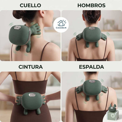 Masajeador con Dedos - Para cuello, hombros y espalda baja - Un solo aparato para las 3 zonas que más te pesan