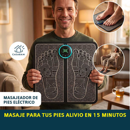 Masajeador de pies eléctrico - Relaja tus pies con impulsos suaves - Siente el alivio en 15 minutos desde tu casa