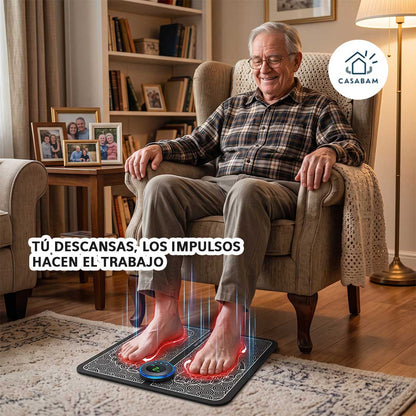 Masajeador de pies eléctrico - Relaja tus pies con impulsos suaves - Siente el alivio en 15 minutos desde tu casa