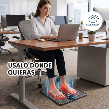 Masajeador de pies eléctrico - Relaja tus pies con impulsos suaves - Siente el alivio en 15 minutos desde tu casa