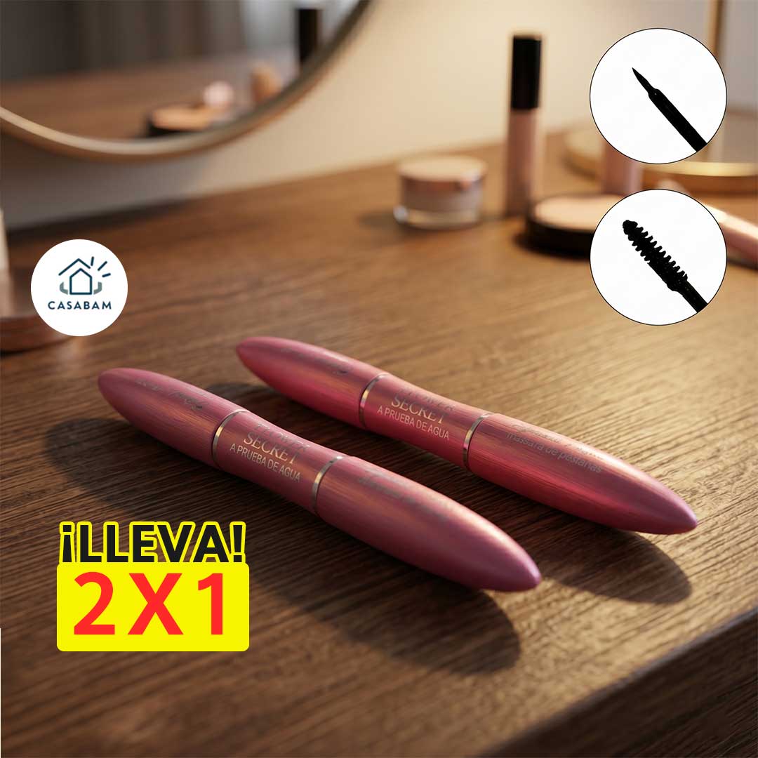 Mascara para pestañas con delineador - Alarga pestañas y define - Una sola aplicación y perfectas en todo momento