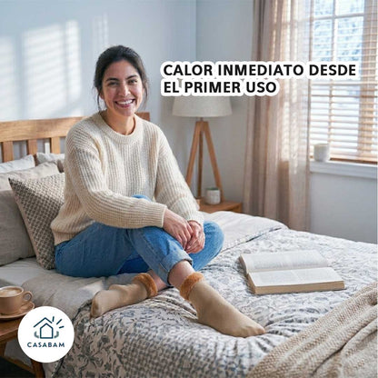 Pack 12 Medias Térmicas Peluche Cortas – Abrigo inmediato para invierno – Mantén tus pies cálidos desde el primer momento dentro y fuera de casa