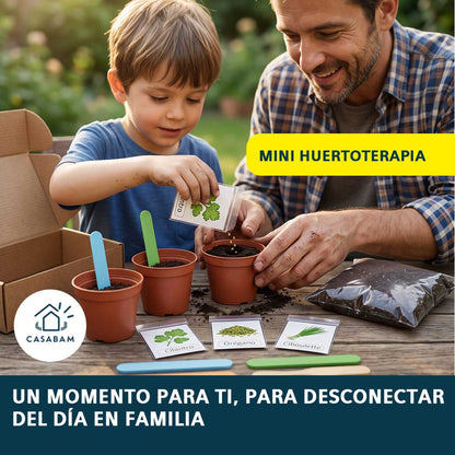 Mini Huertoterapia -  Para niños y adultos - Tu momento de calma, en solo unos minutos al día