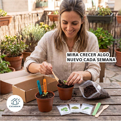 Mini Huertoterapia -  Para niños y adultos - Tu momento de calma, en solo unos minutos al día