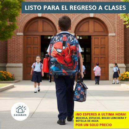 Kit Escolar Completo 4 en 1  – Ahorra tiempo y esfuerzo – Prepárate para el regreso a clases en una sola compra