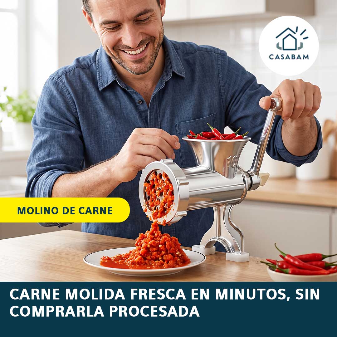 Molino de Carne - Procesa tu propia carne molida - Fresca en minutos, sin comprarla procesada