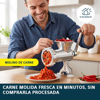 Molino de Carne - Procesa tu propia carne molida - Fresca en minutos, sin comprarla procesada