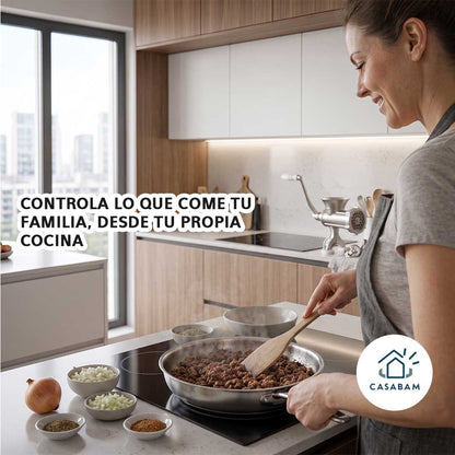 Molino de Carne - Procesa tu propia carne molida - Fresca en minutos, sin comprarla procesada