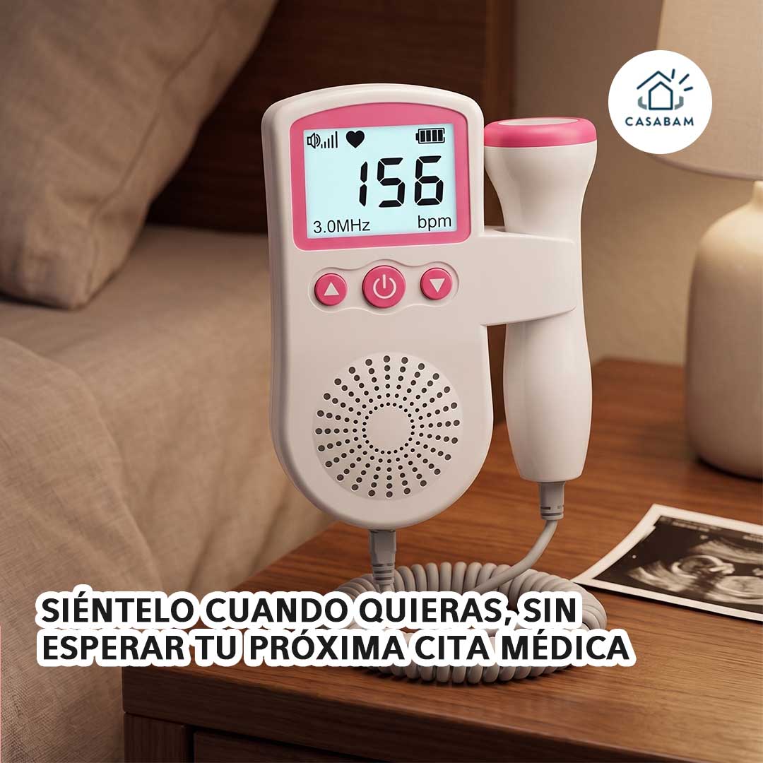 Monitor Frecuencia Cardiaca para Bebe - Escúchalo cuantas veces quieras, sin esperar tu próxima ecografía