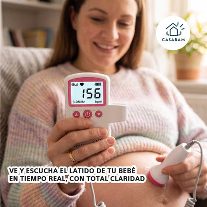 Monitor Frecuencia Cardiaca para Bebe - Escúchalo cuantas veces quieras, sin esperar tu próxima ecografía