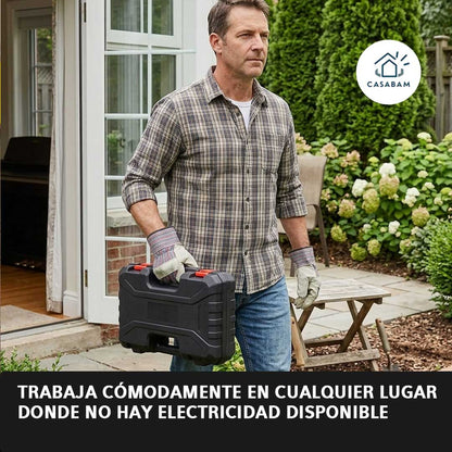 Mini Motosierra Recargable – Corte eficiente en exteriores – Trabaja cómodamente incluso donde no hay electricidad
