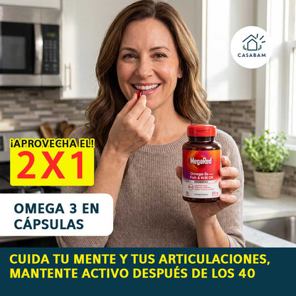 Omega 3 en Cápsulas - Apoyo para Mente y Articulaciones - Cuídate desde hoy, no esperes lo peor.