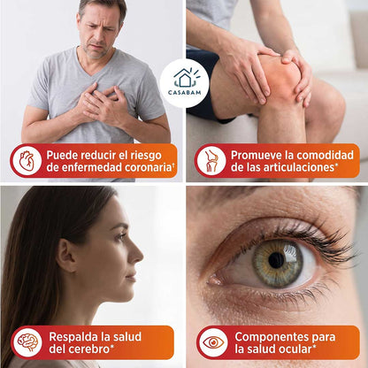 Omega 3 en Cápsulas - Apoyo para Mente y Articulaciones - Cuídate desde hoy, no esperes lo peor.