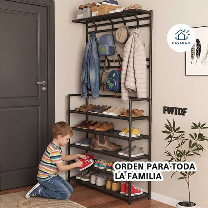 Organizador 4 Nivel - Ordena tu ropa, zapatos y accesorios en un solo mueble y dile adiós al desorden hoy mismo