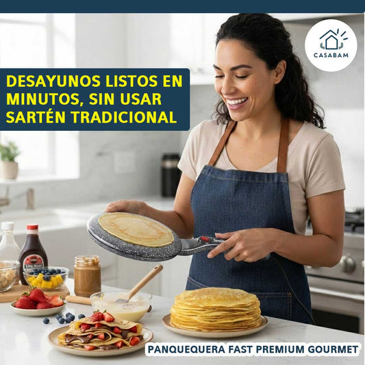Panquequera - Cocina Fácil y Sin Esfuerzo - Logra crepes delgados perfectos desde el primer uso