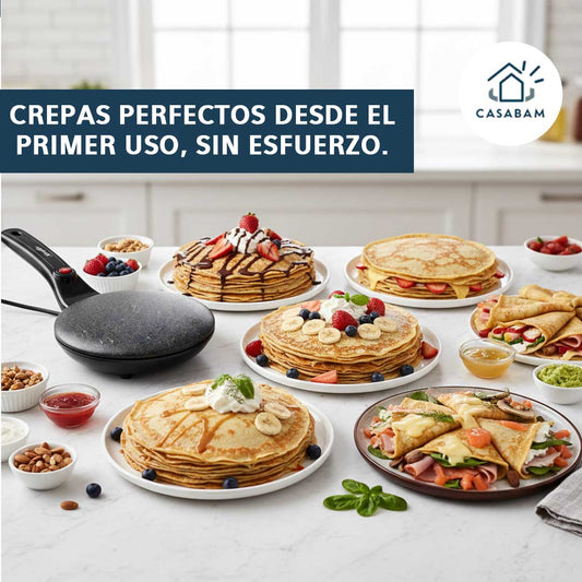 Panquequera - Cocina Fácil y Sin Esfuerzo - Logra crepes delgados perfectos desde el primer uso