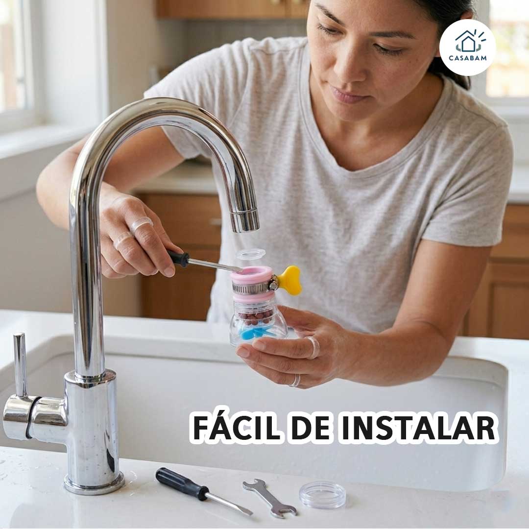 Pack 2 Filtro con extensor de grifo que purifica el agua sin cambiar la instalación - Protege a tu familia del agua contaminada