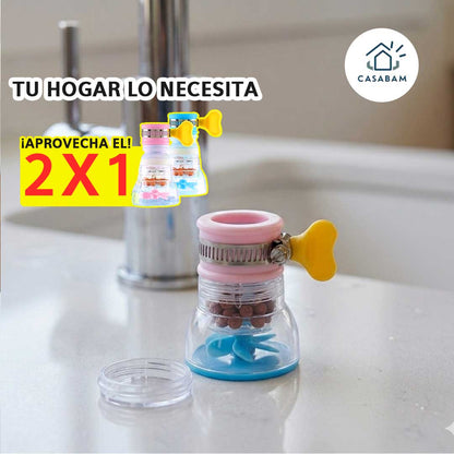 Pack 2 Filtro con extensor de grifo que purifica el agua sin cambiar la instalación - Protege a tu familia del agua contaminada