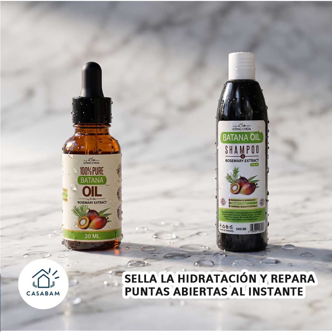 Pack Aceite + Shampoo Batana Crecimiento - Activa y sella -  El ritual natural que frena la caída y despierta el crecimiento