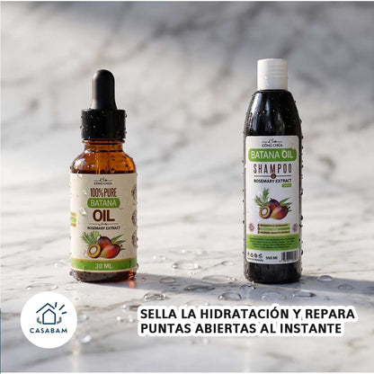 Pack Aceite + Shampoo Batana Crecimiento - Activa y sella -  El ritual natural que frena la caída y despierta el crecimiento