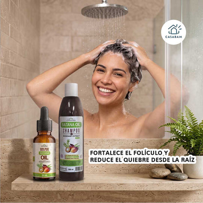 Pack Aceite + Shampoo Batana Crecimiento - Activa y sella -  El ritual natural que frena la caída y despierta el crecimiento