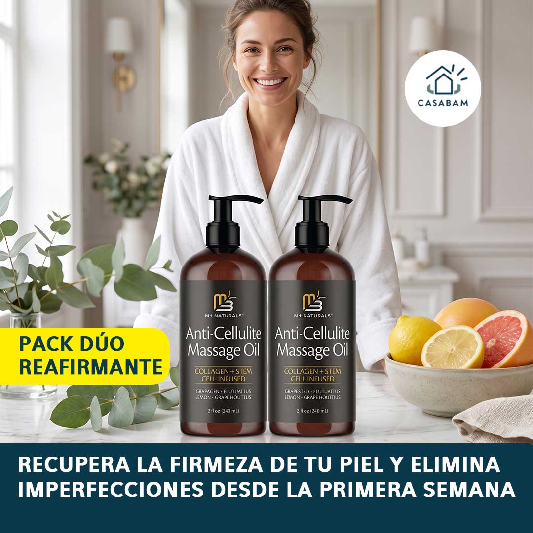 Pack Dúo Reafirmante - Aceite de Masaje Anticelulítico - Piel más firme desde la primera semana