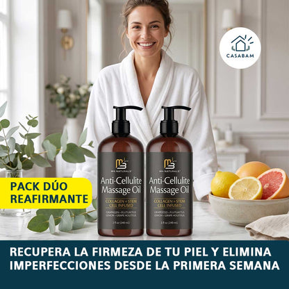 Pack Dúo Reafirmante - Aceite de Masaje Anticelulítico - Piel más firme desde la primera semana