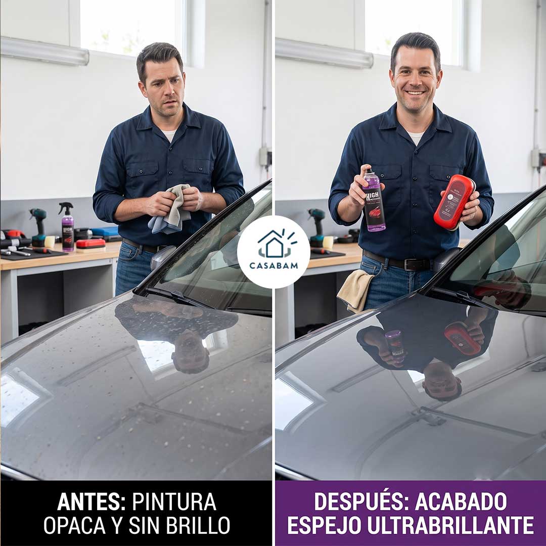 Pack Esponja Anti Empañante + Limpiador Auto - Repele agua, polvo y grasa - Tu auto luce impecable al instante