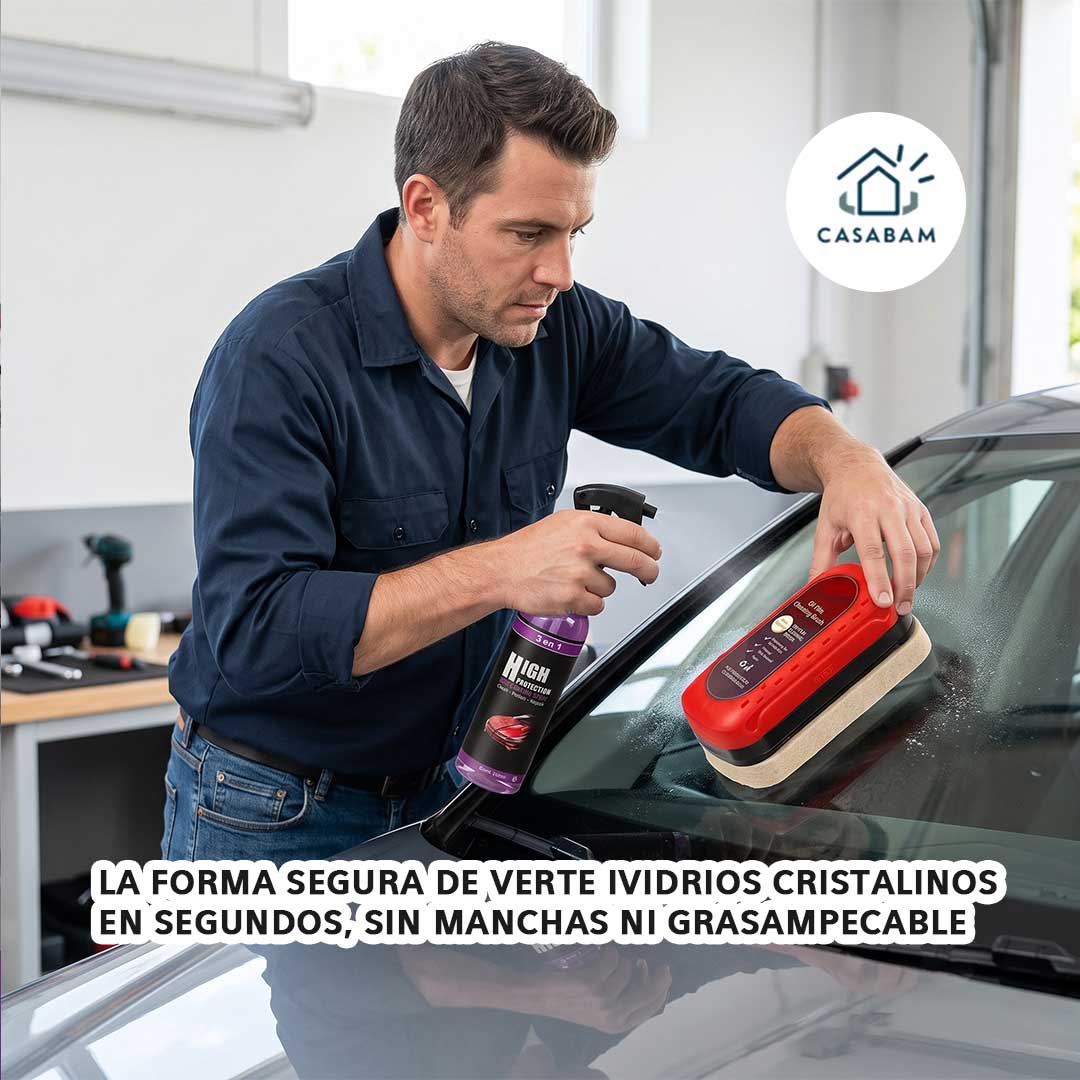 Pack Esponja Anti Empañante + Limpiador Auto - Repele agua, polvo y grasa - Tu auto luce impecable al instante