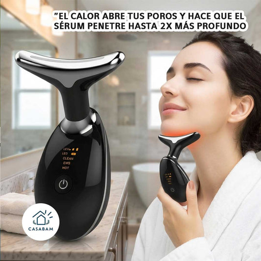 Pack Ultrasonico - Masajeador con calor magnético que maximiza la absorción de activos cosméticos - Haz que tu crema o sérum penetre el doble
